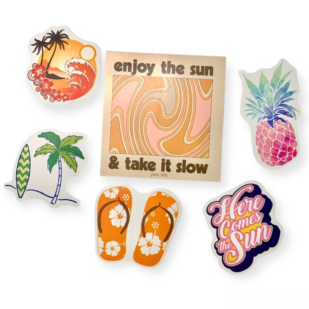 Pura Vida—Limited Edition 3pc Bracelet Style Pack *NWT* + Sticker Set - Picture 5 of 5